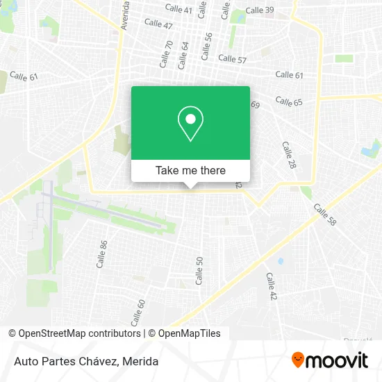 Mapa de Auto Partes Chávez