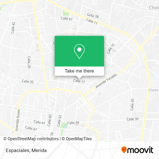Espaciales map