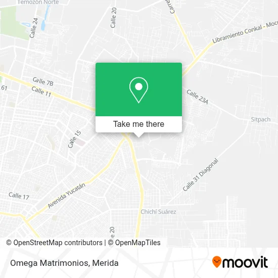 Omega Matrimonios map