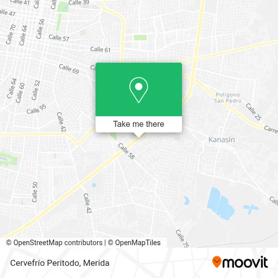 Cervefrío Peritodo map