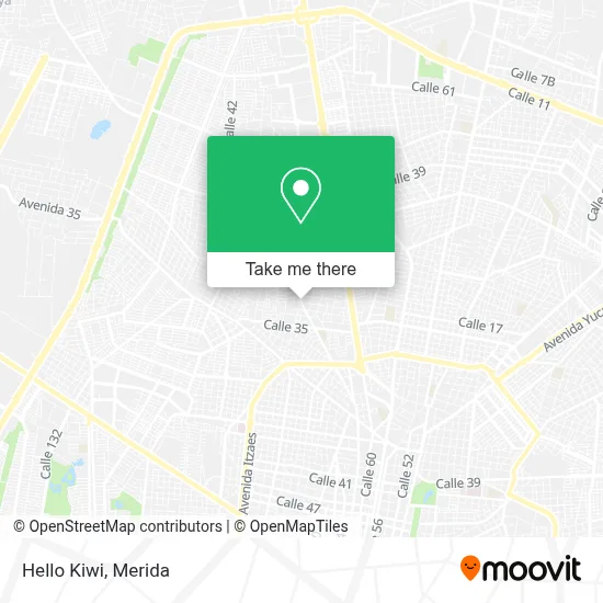 Hello Kiwi map
