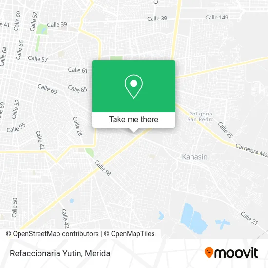 Refaccionaria Yutin map