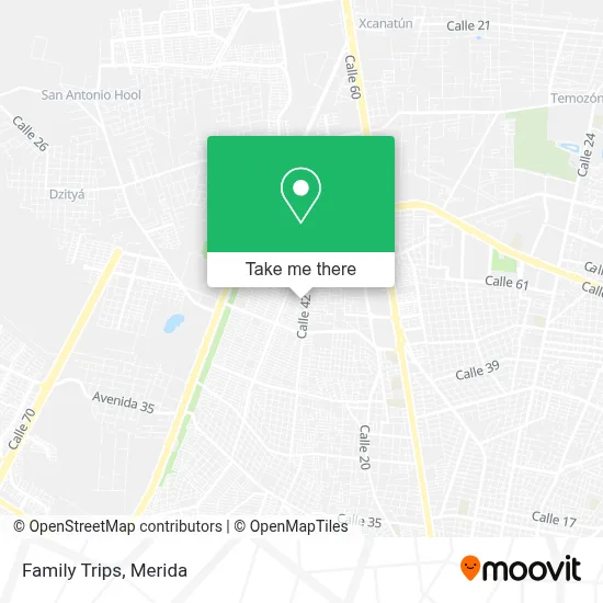 Family Trips map