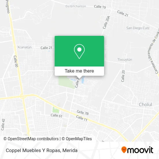 Coppel Muebles Y Ropas map