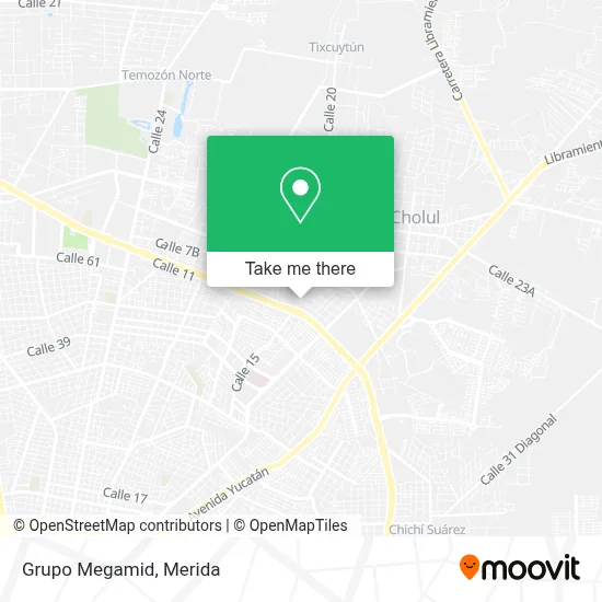 Grupo Megamid map