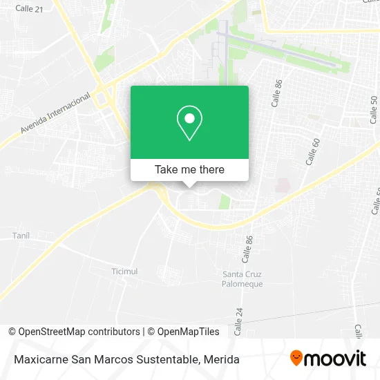 Maxicarne San Marcos Sustentable map