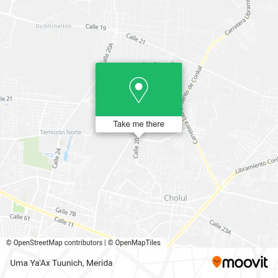 Uma Ya'Ax Tuunich map