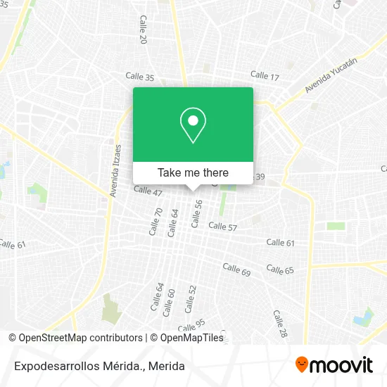 Expodesarrollos Mérida. map