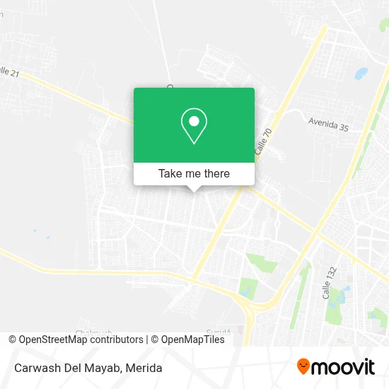 Carwash Del Mayab map
