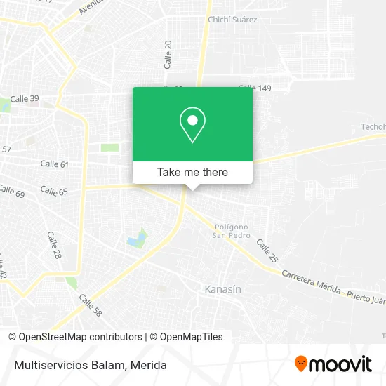 Multiservicios Balam map