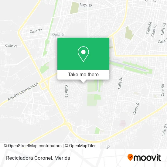 Recicladora Coronel map
