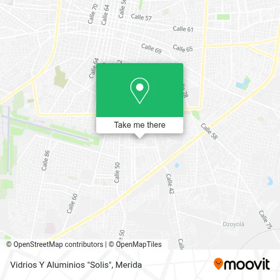 Vidrios Y Aluminios "Solis" map