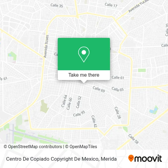 Centro De Copiado Copyright De Mexico map