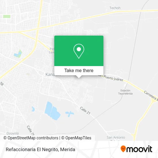 Refaccionaria El Negrito map