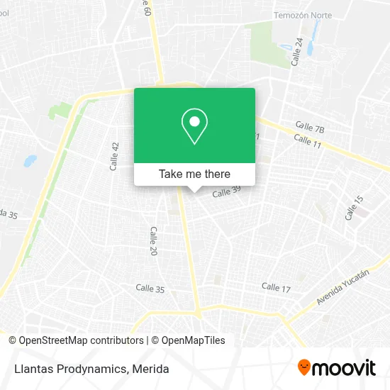 Llantas Prodynamics map
