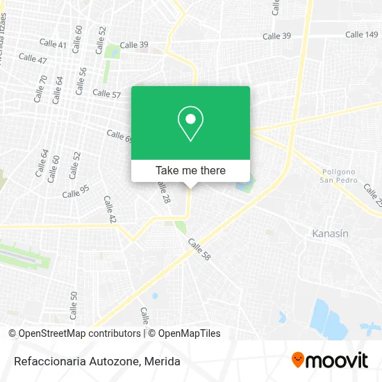 Refaccionaria Autozone map