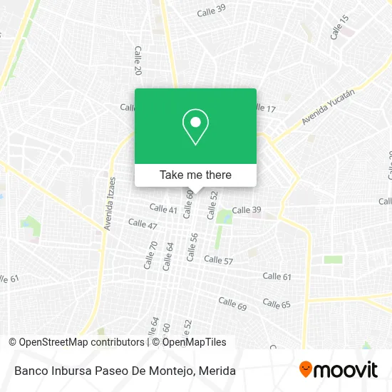 Banco Inbursa Paseo De Montejo map