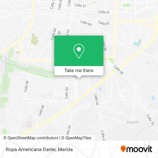 Ropa Americana Dante map
