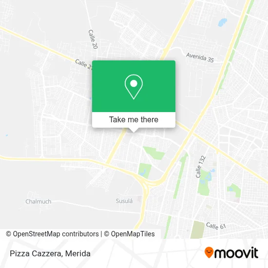 Pizza Cazzera map