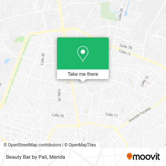 Beauty Bar by Pali map