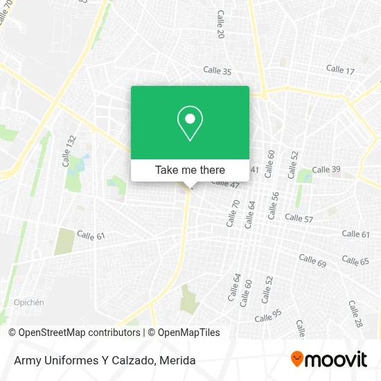 Army Uniformes Y Calzado map