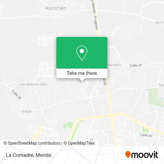 La Comadre map