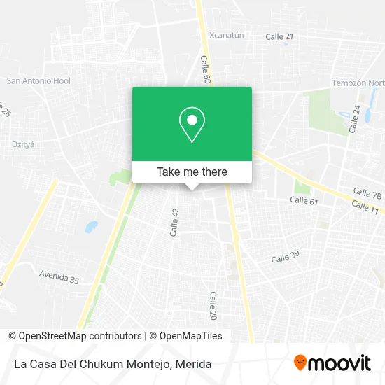La Casa Del Chukum Montejo map