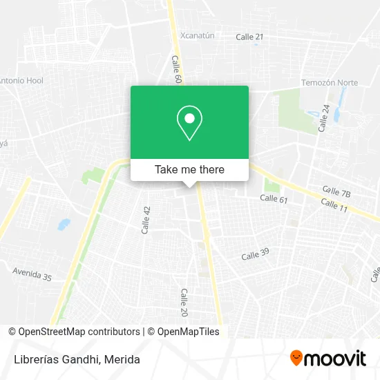 Librerías Gandhi map
