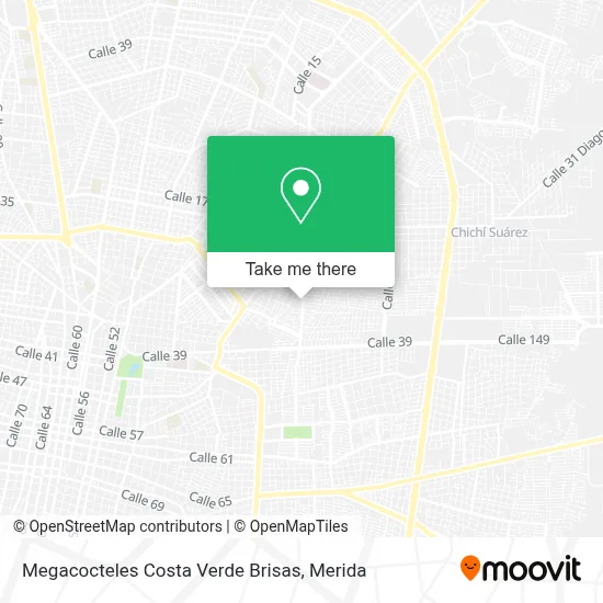Megacocteles Costa Verde Brisas map