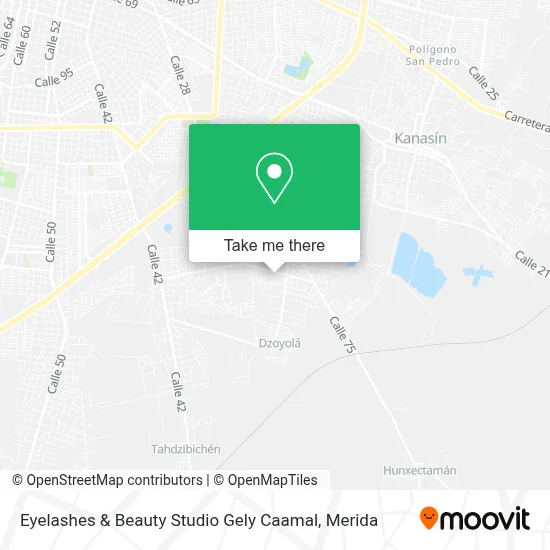 Eyelashes & Beauty Studio Gely Caamal map