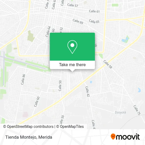 Tienda Montejo map