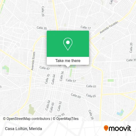 Casa Loltún map