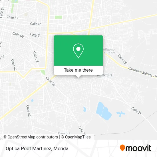 Optica Poot Martinez map