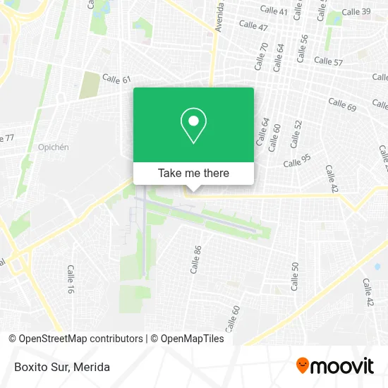 Mapa de Boxito Sur