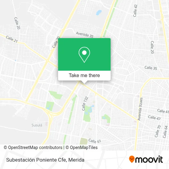 Subestación Poniente Cfe map