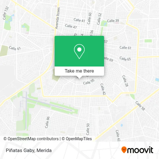 Piñatas Gaby map