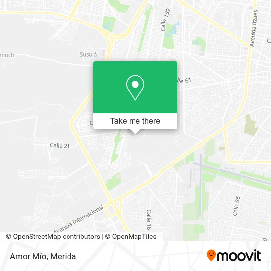 Amor Mío map