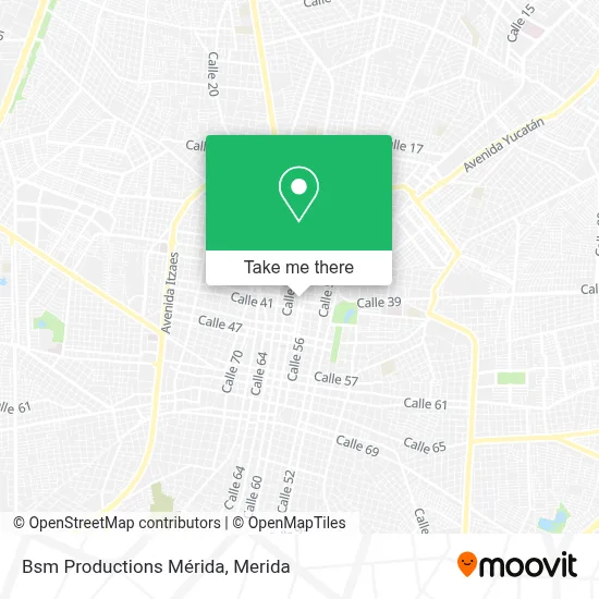 Bsm Productions Mérida map