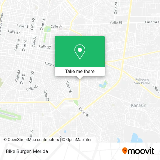 Bike Burger map