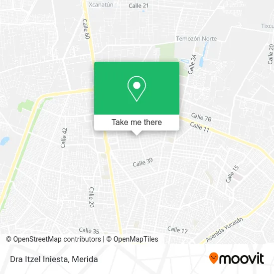 Dra Itzel Iniesta map