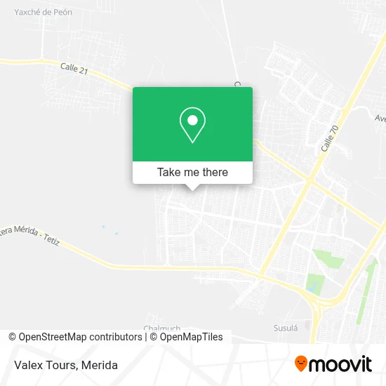 Valex Tours map