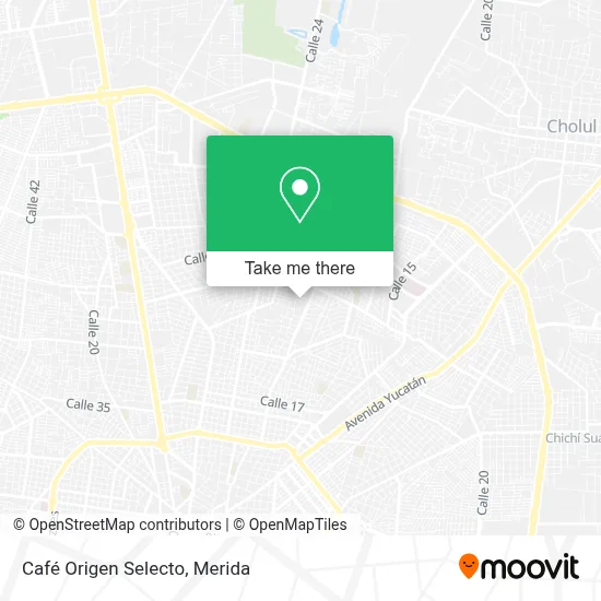 Café Origen Selecto map