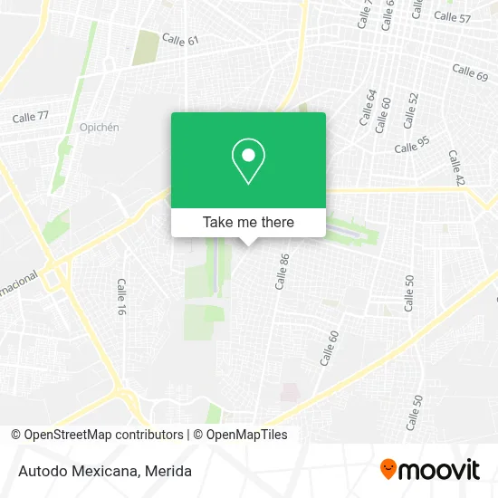 Autodo Mexicana map