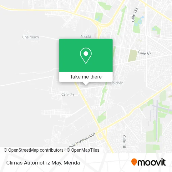 Climas Automotriz May map
