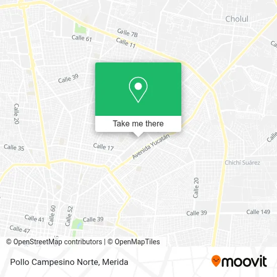 Pollo Campesino Norte map