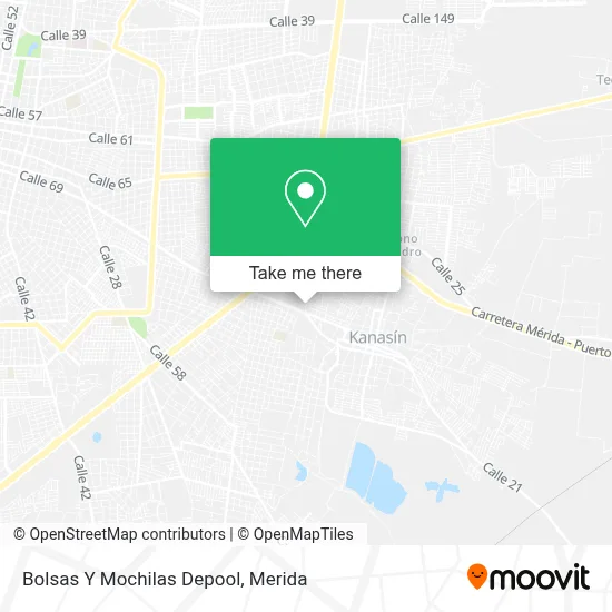 Bolsas Y Mochilas Depool map