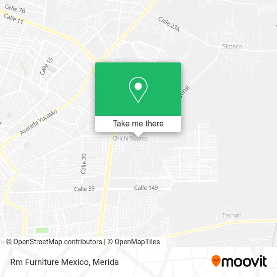 Rm Furniture Mexico map