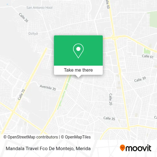 Mandala Travel Fco De Montejo map