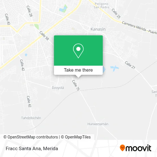 Fracc Santa Ana map