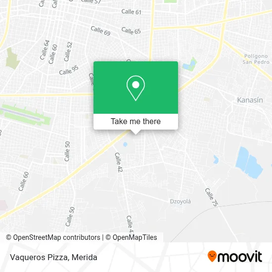 Vaqueros Pizza map
